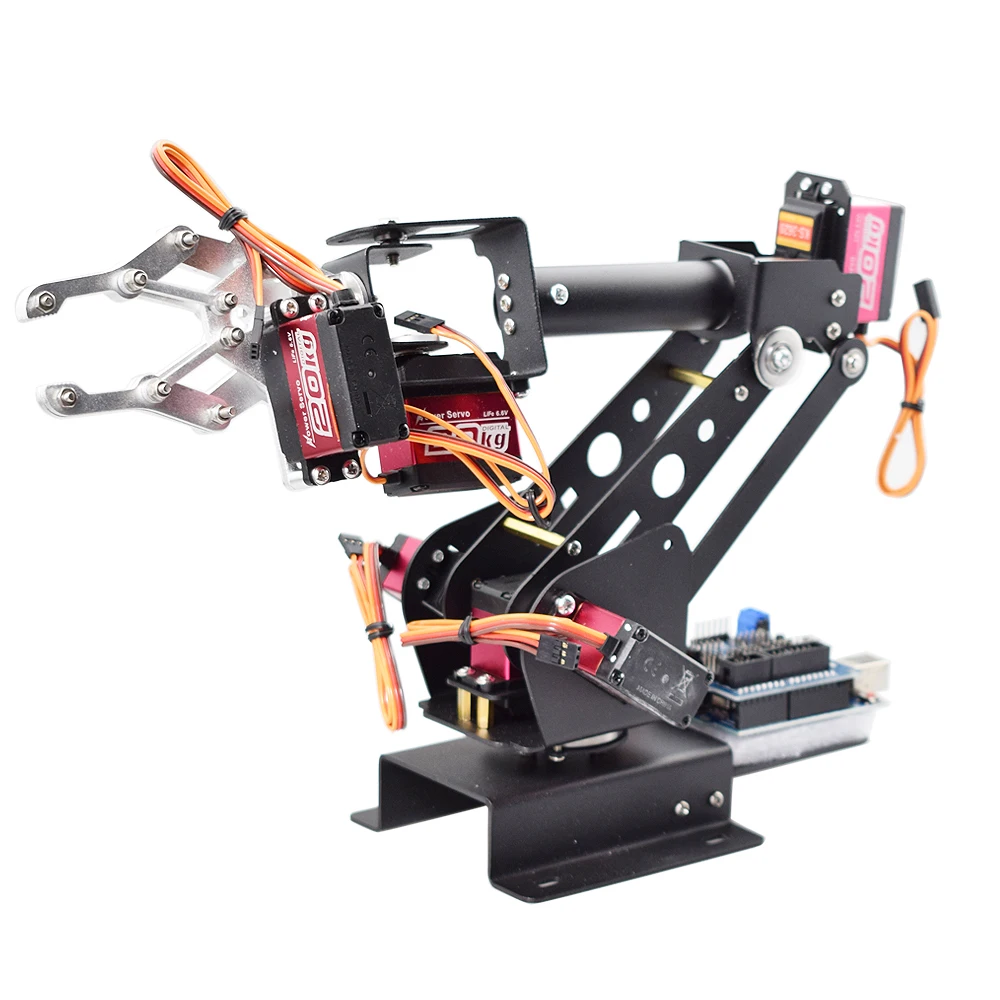 Ps2 Controle 6 Dof Robotarm Grijper Klauw Stoom Diy Manipulator Voor Arduino Stm32 Robot Met 6 Stuks 180 Graden Programmeerbare Robot