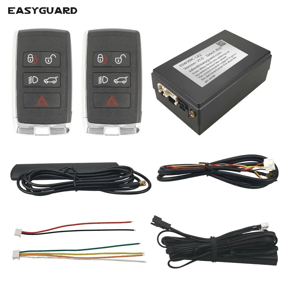 

EASYGUARD PKE passive keyless entry Smart Key replacement fit for Land Rover car with factory OEM push start button