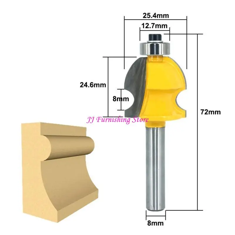 

A9LB 10pcs/set 8 mm Drill Bit Set Milling Cutter Router Bits for Wood MDF