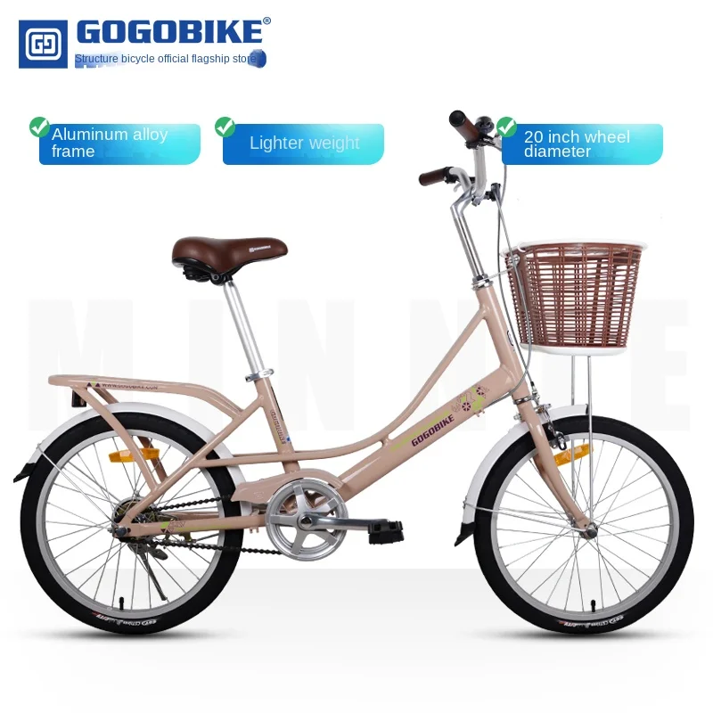 20-Inch aluminum alloy student male and female ordinary lady can carry urban leisure commuter bicycle