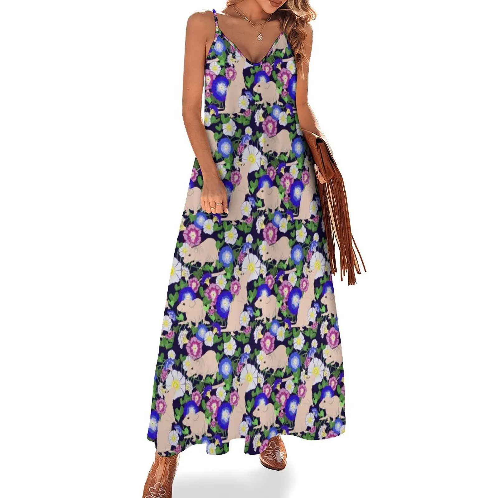 

Nakkie rats and morning glories Sleeveless Dress luxury evening dresses 2025 birthday dresses for women Dress