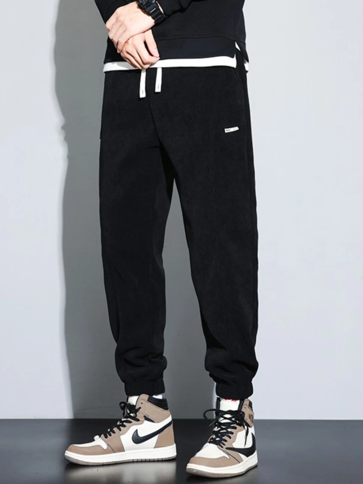 

Autumn Winter Men's Slim Fit Casual Pants Faion Spor Workwear Trousers Youthful Vitali Sle Fce Lined Thiened