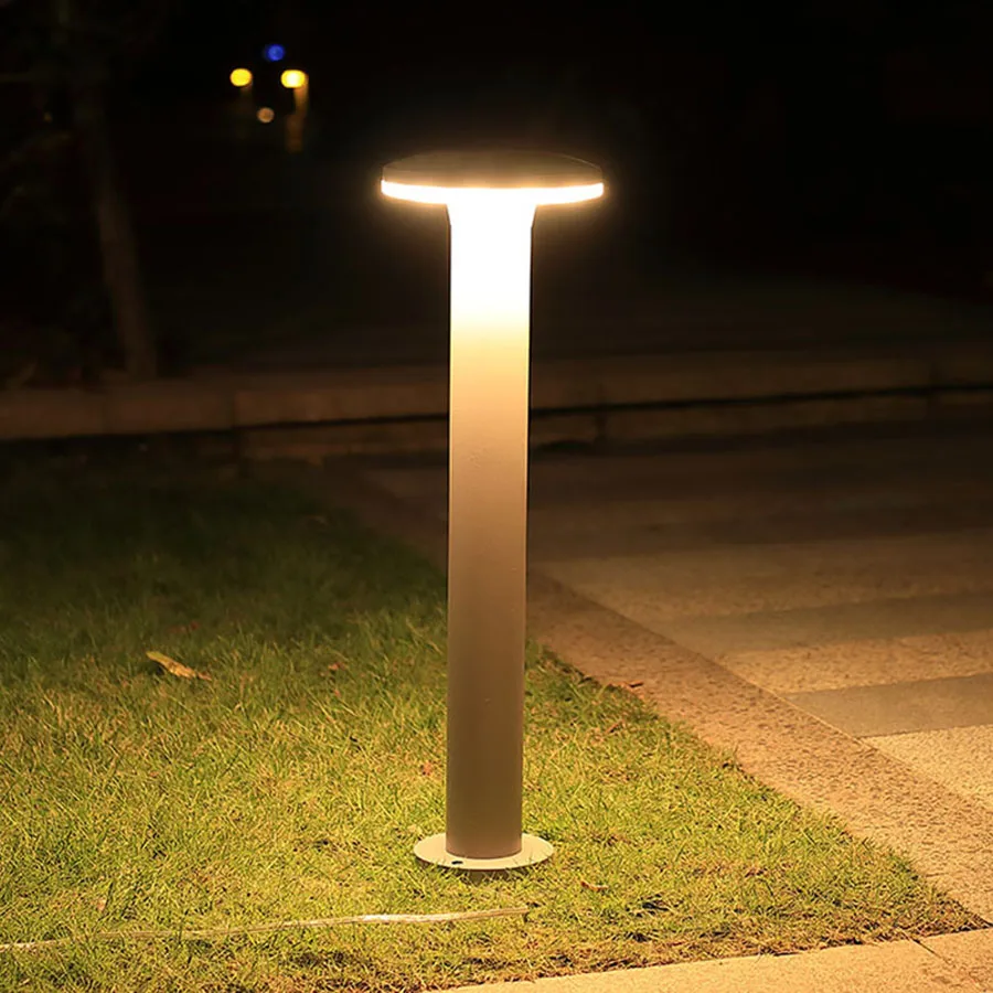 

Aluminum Solar Garden Pathway Lights Outdoor 3 Color Solar LED Lawn Lamp Landscape Path Bollards Light For Patio Driveway Decor