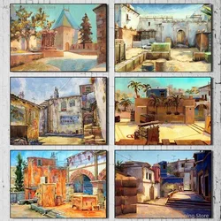 Popular Counter Strike Cs Go Gun Shooting Game Scene Poster Print Canvas Print Wall Art Picture Living Room Home Decor