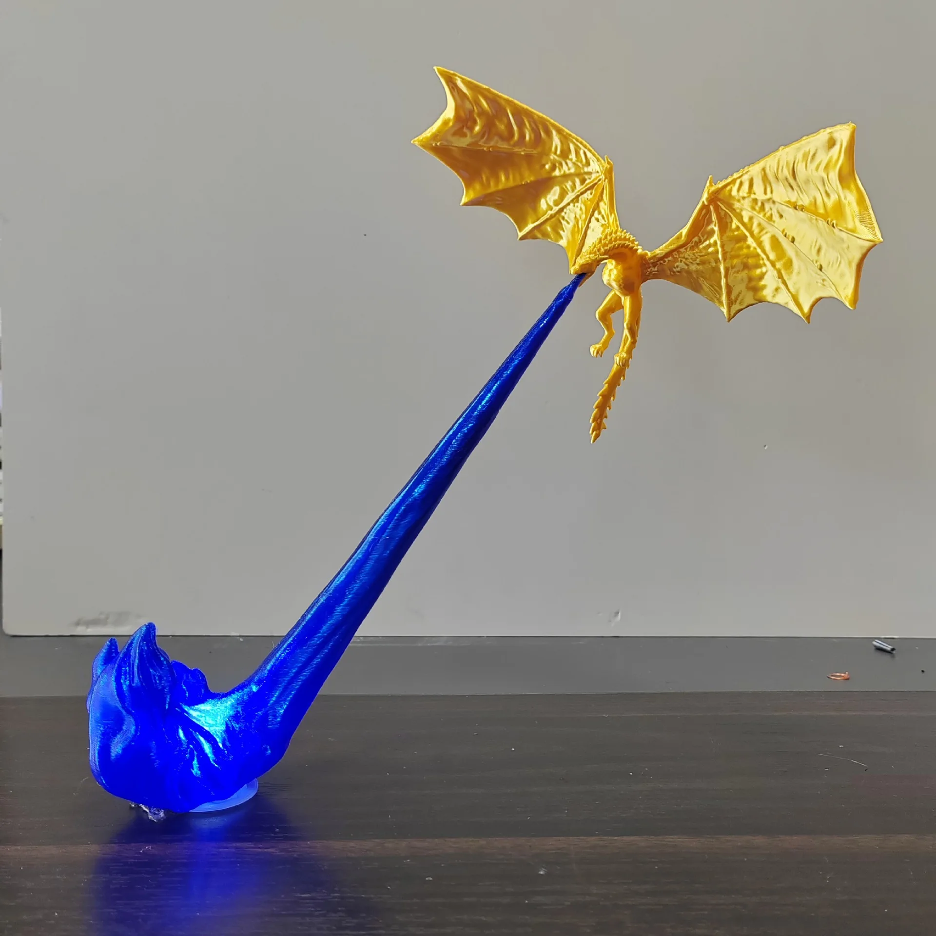 Dragon Flame Decor 3D Dragon Flame Book Nook Flying Fire Dragon Statue Unique Christmas Birthday Gift for Dragon Lovers Home USe view 6