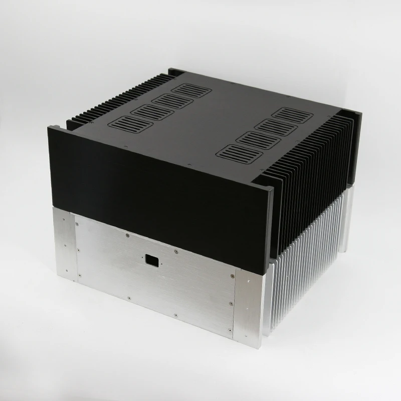 

KYYSLB 4315A All Aluminum Amplifier Chassis Box House DIY Enclosure Feet Power Base Sound Audio Amplificador Case Shell