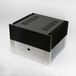 KYYSLB 4315A All Aluminum Amplifier Chassis Box House DIY Enclosure Feet Power Base Sound Audio Amplificador Case Shell