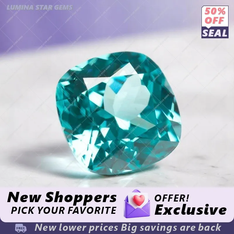 

Искусственно выращенный камень Параиба огранки «кушон» для украшений: очень блестящий, высококачественный, для самостоятельного изготовления колец, ожерелий, серег. Основные материалы с сертификатом.