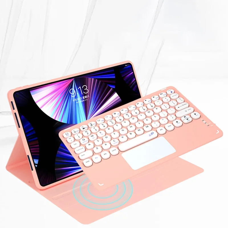 Touchpad klawiatura Case dla Xiaomi Mi Pad 5 2021 klawiatura magnetyczna Tablet z myszą dla Xiaomi Mipad 5 PU skóra inteligentna okładka