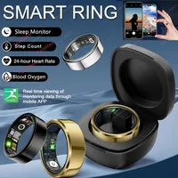2025 nuevo anillo inteligente hombres mujeres, monitor de ritmo cardíaco y oxígeno en sangre Smartring IP68 5ATM impermeable, anillo de dedo modo multideporte