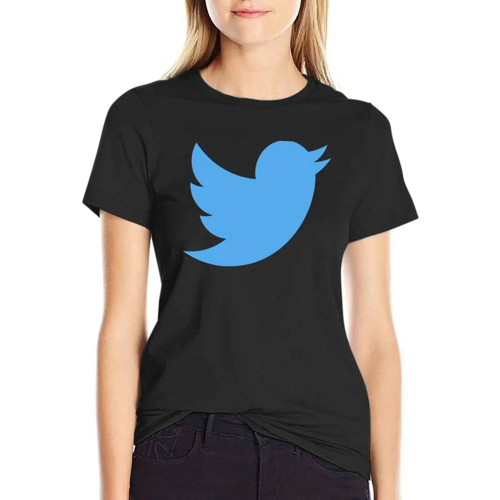 

Twitter Logo Icon Gift for Twitter fan T-Shirt tees cute tops Aesthetic clothing t-shirt dress for Women plus size