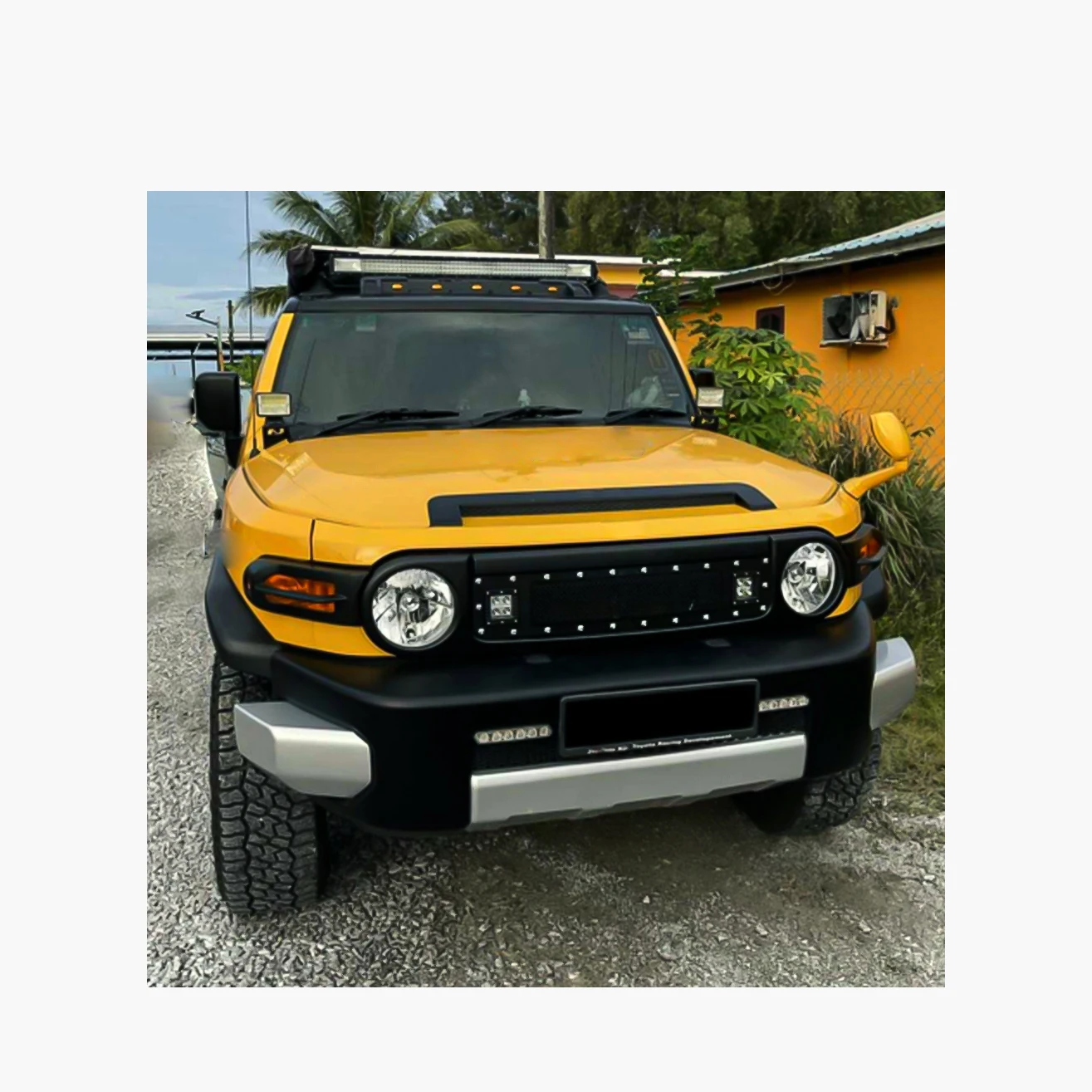 

Maiker Offroad 4x4 Automotive Accessories Auto Body Systems ABS Front Grille With LED Light For Toyota FJ Cruiser 2007+ Grills