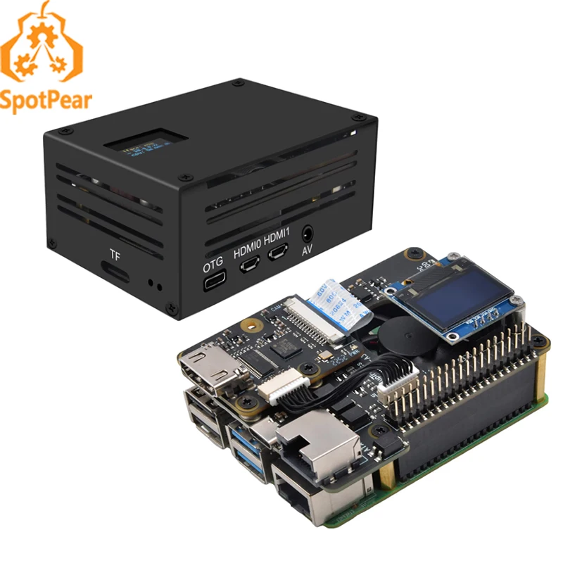 Raspberry Pi 4 KVM-A3 based KVM Operation and maintenance of Over IP Server HDMI-compatible to CSI