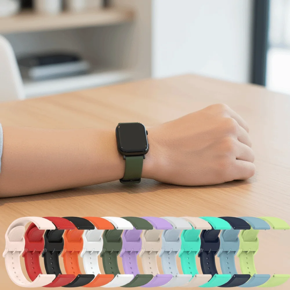 

Colorful Replacement Silicone Strap Adjustable Accessories Wristband Watch Bracelet for Redmi Watch 5 Lite/5 Active Smart Watch