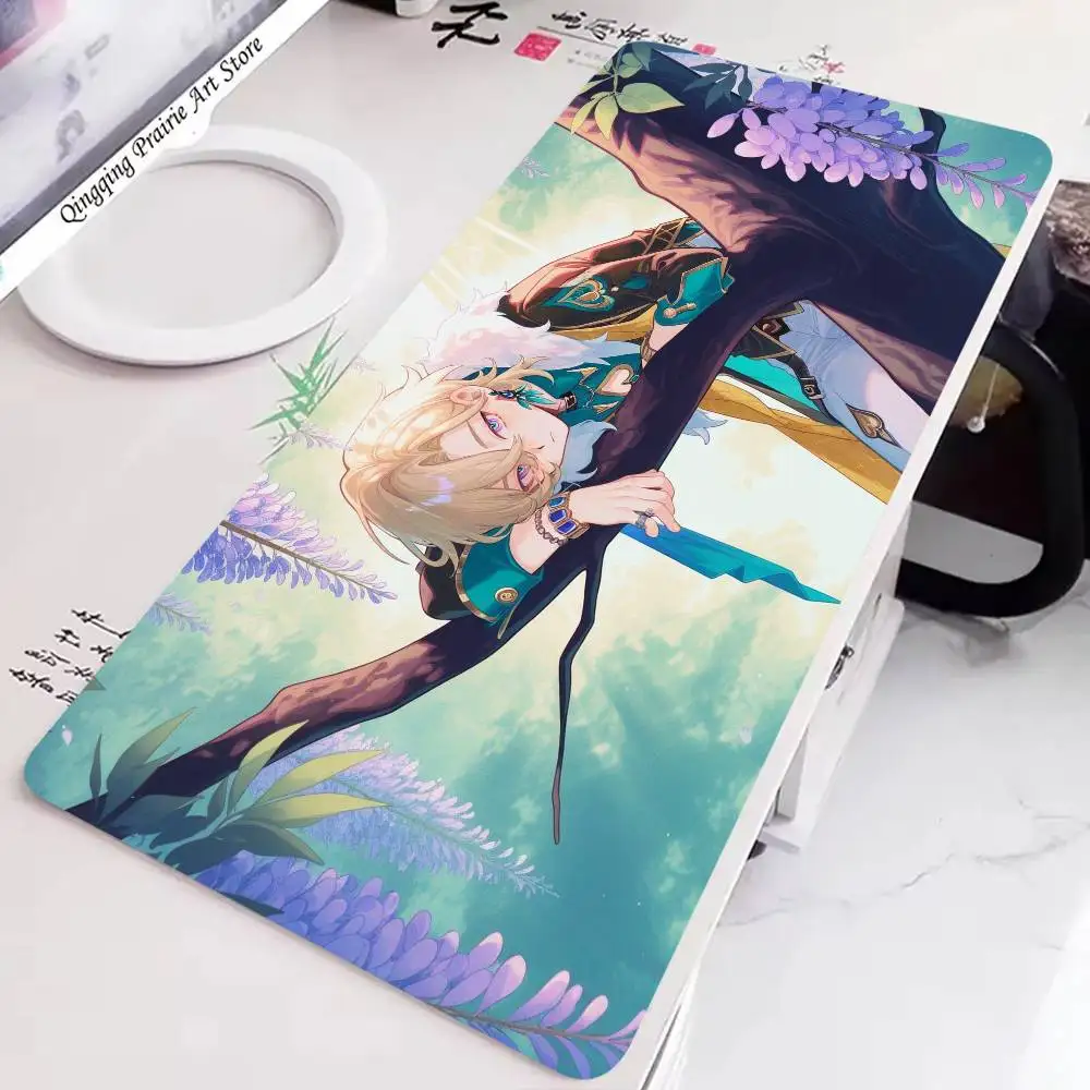 Aventurine Anime H-Honkai Star Rail Mousepad Non-slip Suitable For Office Computers Laptops E-sports Game Desk Mats XXL Keyboard