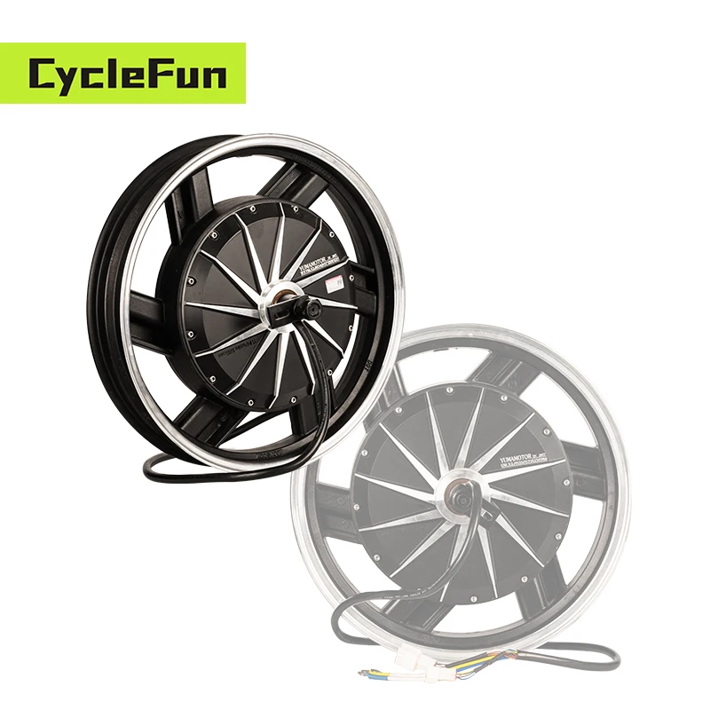 

16x3.5inch 110kmh HY 260 Rated 4KW 72V V2 BLDC 4000W Hub Motor for Electric Motorcycle