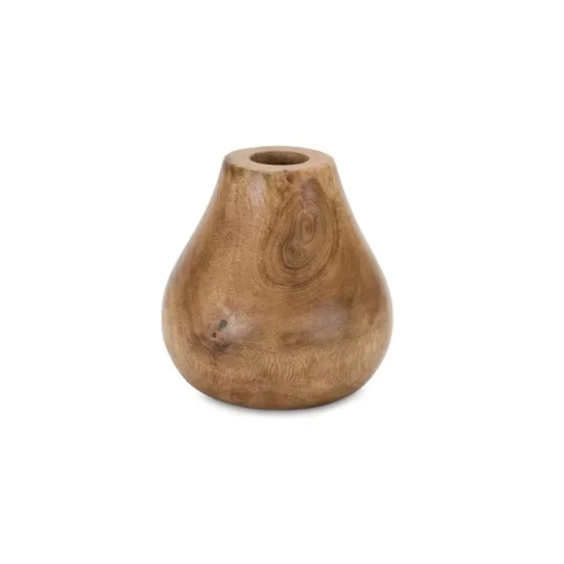 

Wood flower vase handmade bamboo unique decoration custom box craft logo decoration