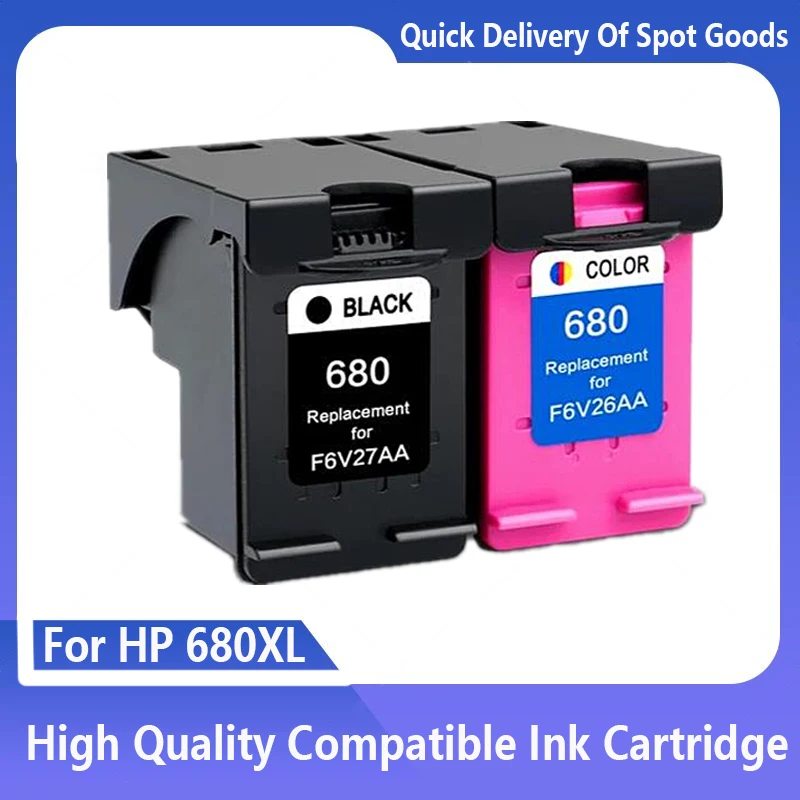 

Compatible 680XL Ink Cartridge Replacement for HP 680 For HP680 for Deskjet 2135 2136 2138 3635 3636 3835 4535 4536 4538 4675