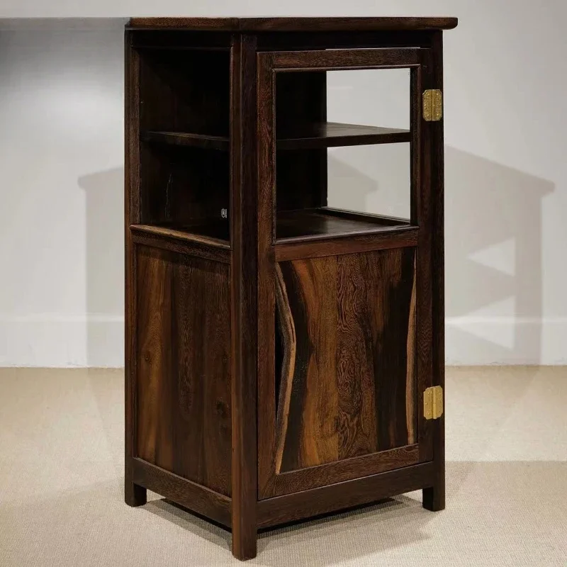 Wabi-sabi windshield vertical cabinet unique with the shape of wood grain board wood Tibetan edition