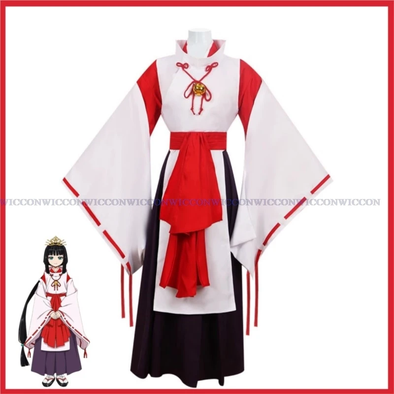 

New Anime Elusive Samurai Shizuku Cosplay Costume White Red Kimono Uniforms Skirt Adult Woman Lovely Kawaii Birthday Party Suit