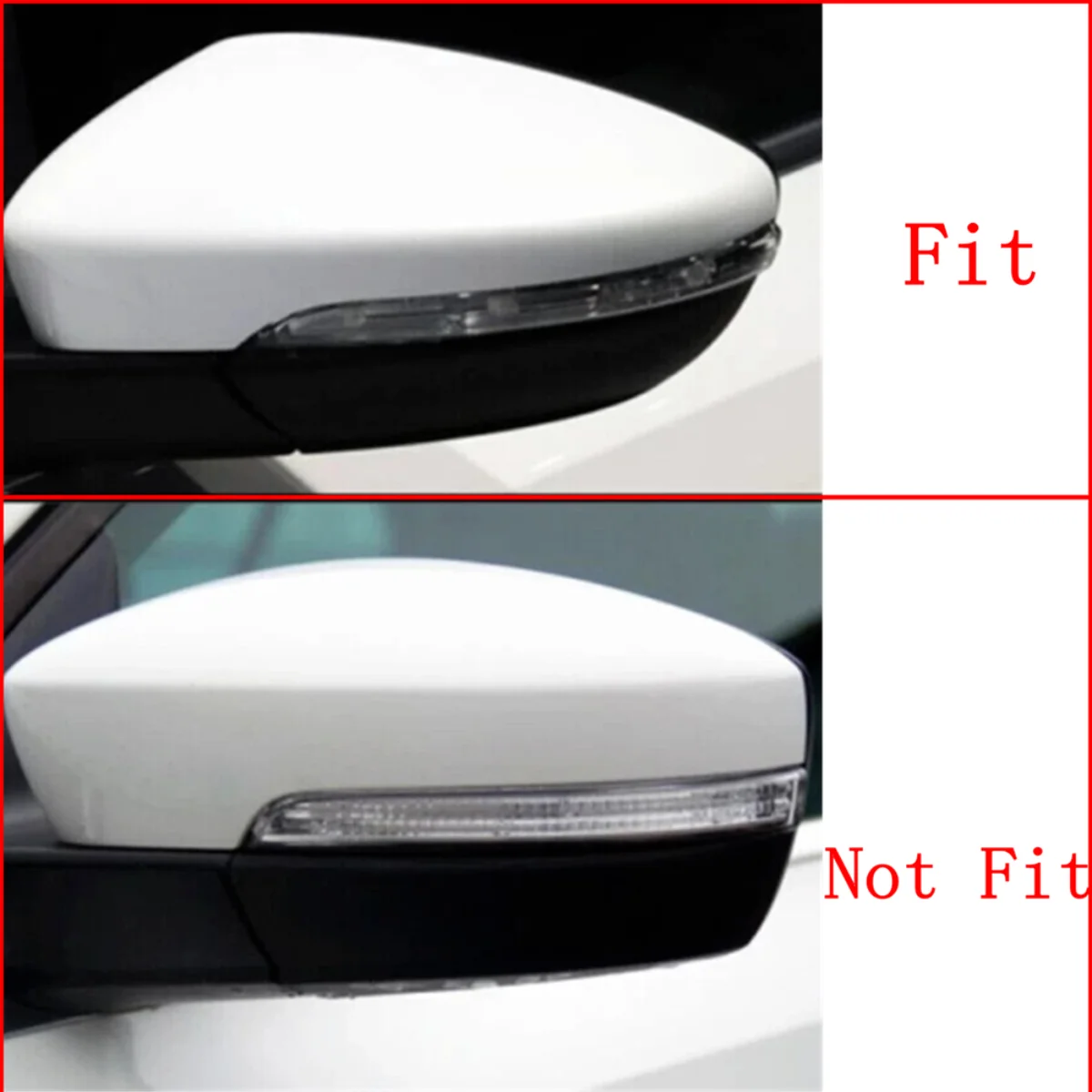 OX Horn Style Car Mirror Cover Car Rearview Mirror Caps For VW JETTA MK6 Passat B7 Scirocco Beetle CC Eos Side Door Mirror Cover