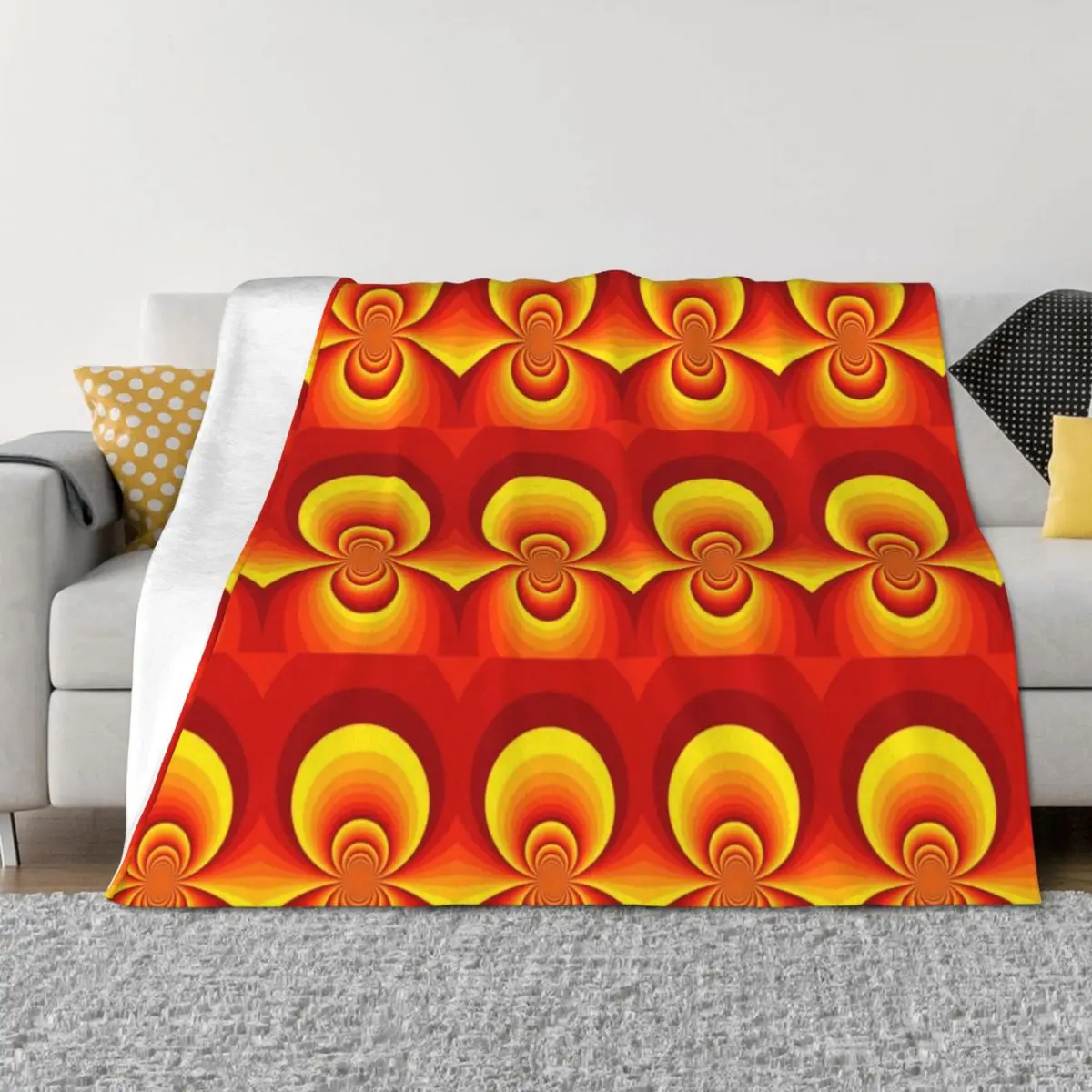 

Hot Kaleidoscope Throw Blanket Soft Big Decorative Sofas Extra Large Throw Plaid Blankets