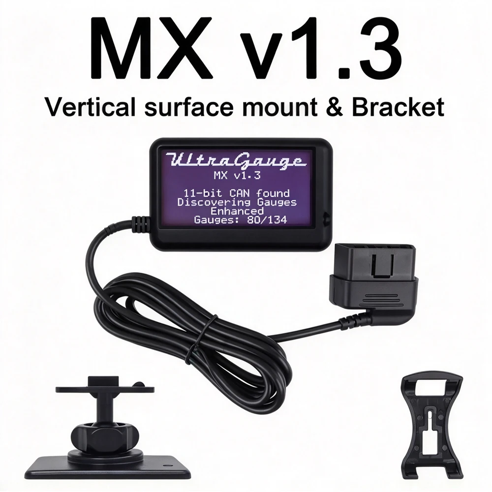 New UltraGauge Transmission Temperature Scanner Mileage Calculator MX v1.3 & EM Plus v1.4c OBD2 Read Pending Trouble Codes Scan