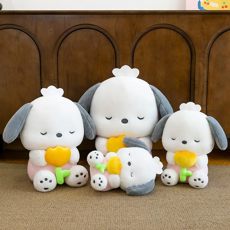 50cm 산리오 귀여운 포차코 봉제 인형 애니메이션 인형 어린이 생일 선물 대형 귀여운 봉제 인형 부드러운 베개 장난감 도매