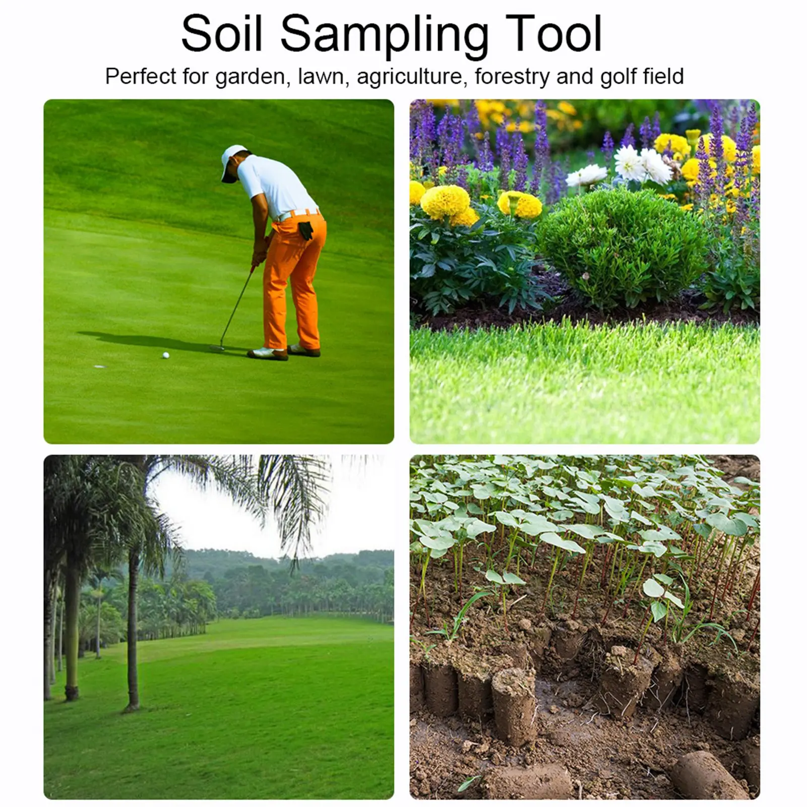 Soil Sampling Tool Sampler Soil Sampler Stainless Steel Sampling Device Garden  Field Maintain Equipment Soil Sampling Device