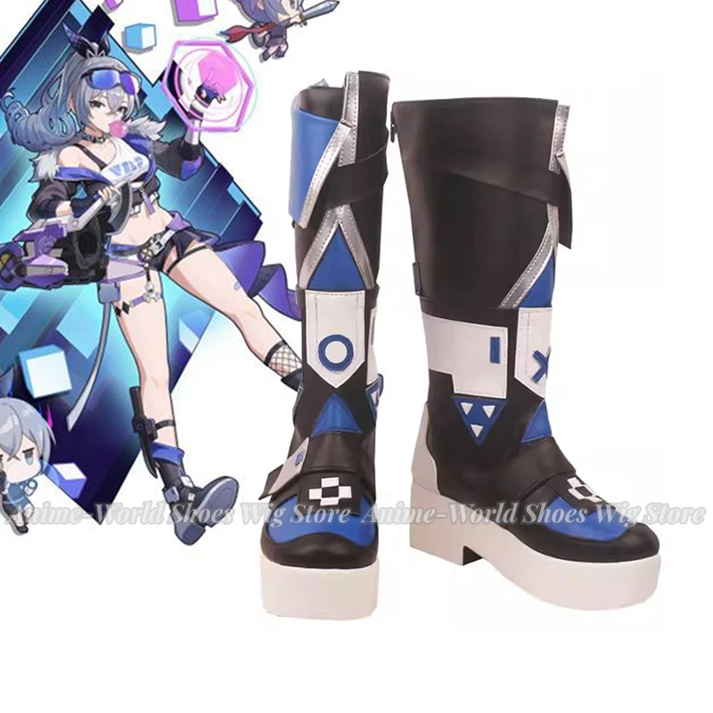 

Game Honkai: Star Rai Silver Wolf Cosplay Shoes Boots Anime Uniform Outfit Shoes Halloween Carnival Party Prop Custom-made Women