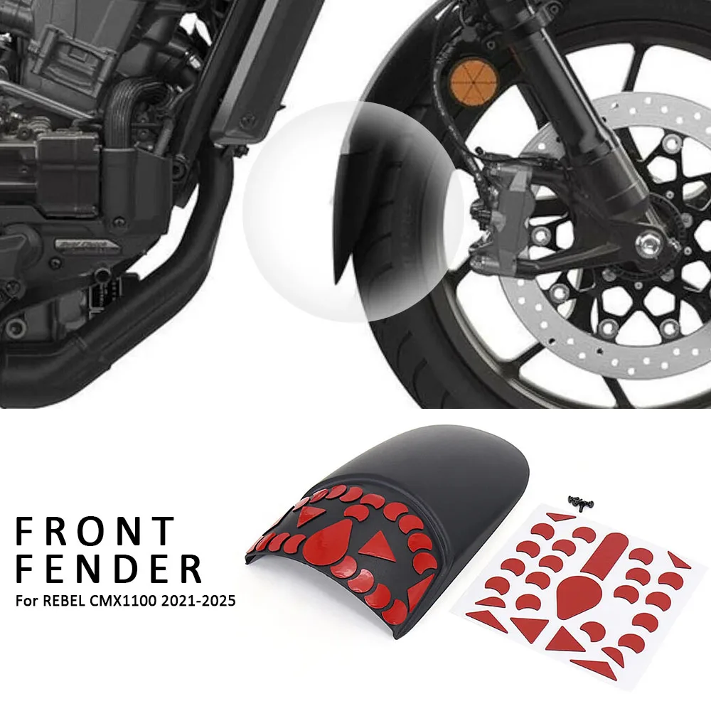 

2021-2025 CMX1100 Front Fender Front Wheel Extension Fender Splash Mudguard Guard Motorcycle Parts For HONDA REBEL CMX 1100