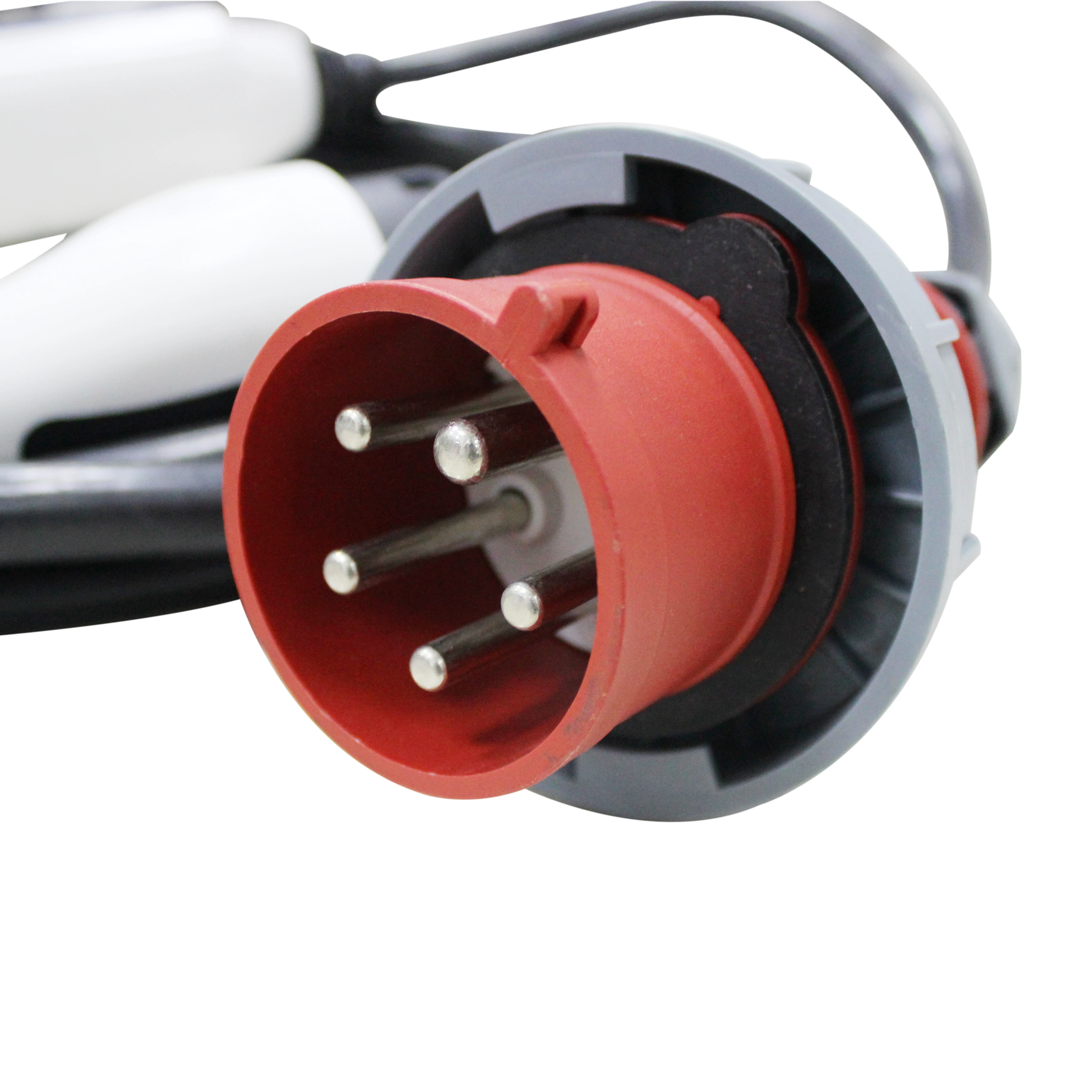 22kw Portable Electric Car EV Charger Factory Red CEE Plug Type 2 Connector 3 Phase 16A 32A 11kw 22kw Fast EV Charging Cable