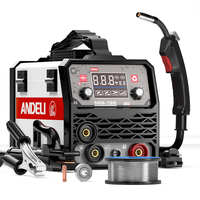 ANDELI 135A MIG Welding Machine MIG/Lift TIG/Stick Gasless Welding Semi-automatic Welder IGBT Portable Household Inveter Welders