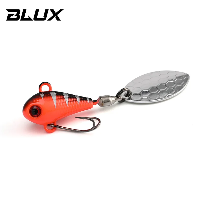 BLUX SPINTAIL Angelköder 4,5 g 7 g 11 g Mag Tail Spinner Shad Metall Vib Casting Shore Jig Bait Kupferklinge Löffel Süßwasserbarsch