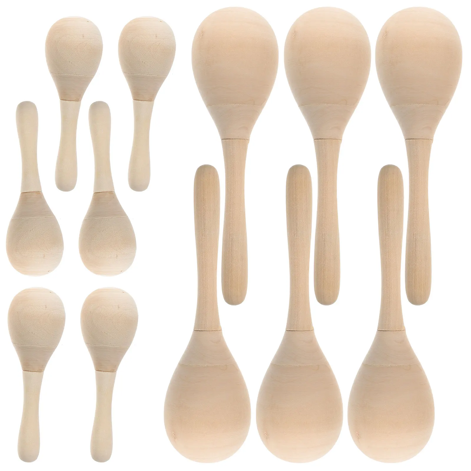 12 stks Zand Muziekinstrumenten Speelgoed Hamer Hout Ambachten Kinderen Muziekinstrumenten Maracas Speelgoed Educatief Leuke Activiteiten