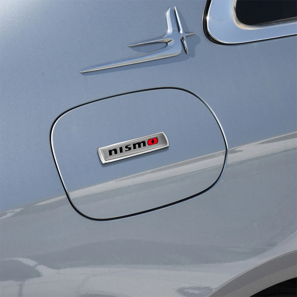 1Pcs Car Metal Chrome Emblem Car Fender Side Tail Body Stickers For Nissan X-trail Qashqai Note Juke Sentra Patrol Navara Nismo