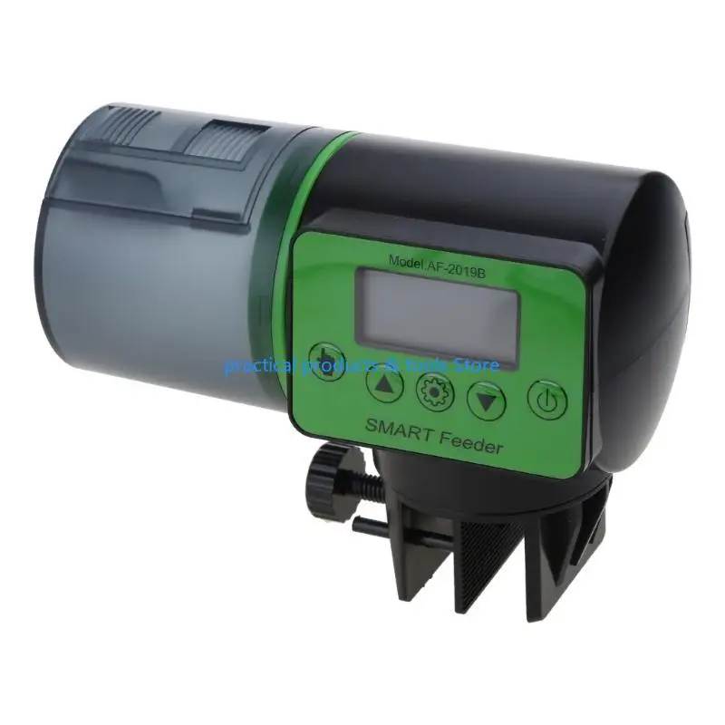 

77JB Aquarium Auto Feeder Automatic Fish Feeder Electric Fish for Tank Timer Dispenser for Flakes Pellets Powder