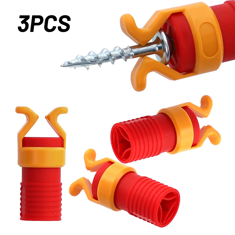 3PCS Screw Holder ABS Plastic Fixing Clamper Set For Drill Bit Workshop Equipment Woodworking Drill Power Tools