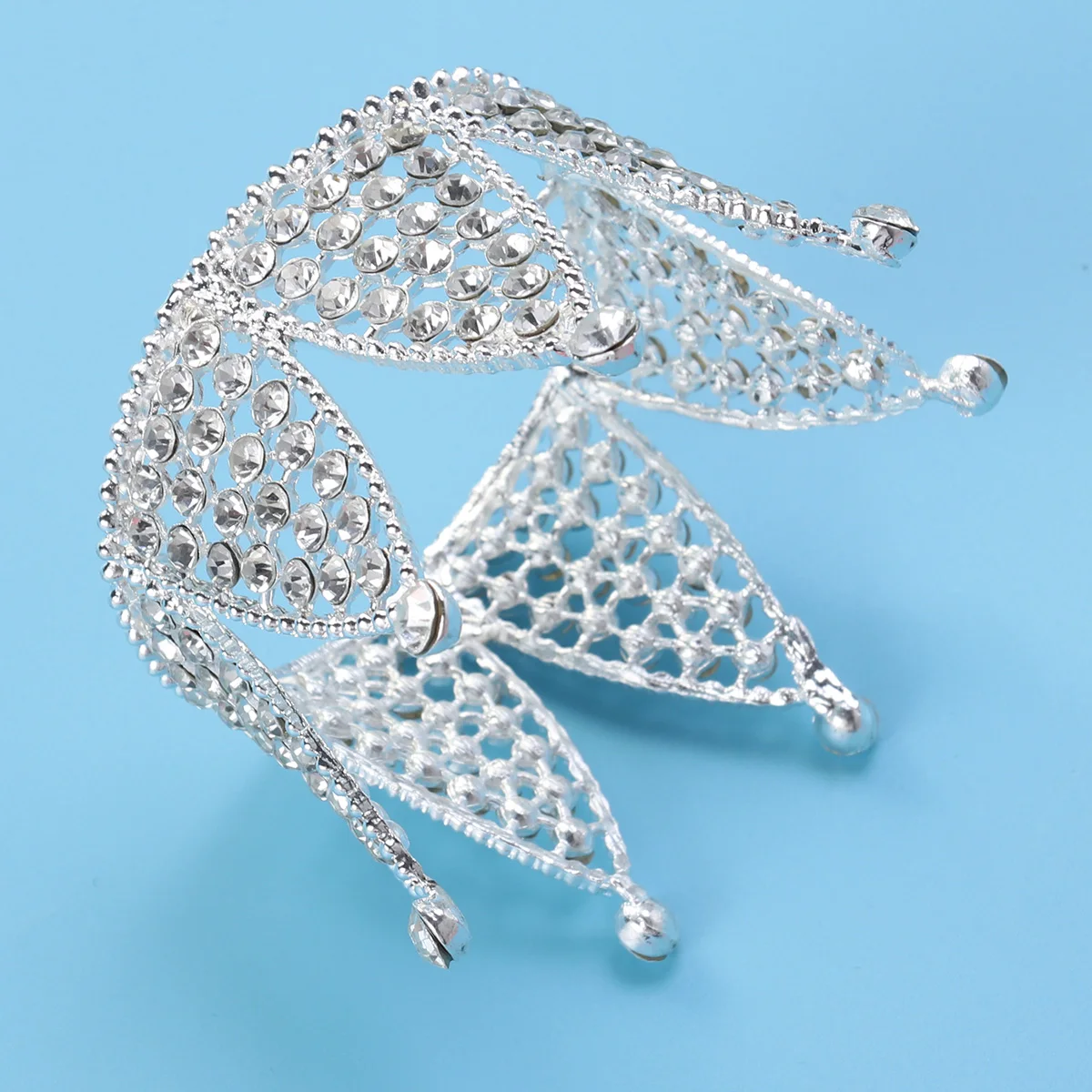 

Elegant Crystal Crown Tiara for Women Lightweight Bridal Wedding Rhinestone Silver Party Engagement Hair Accessories