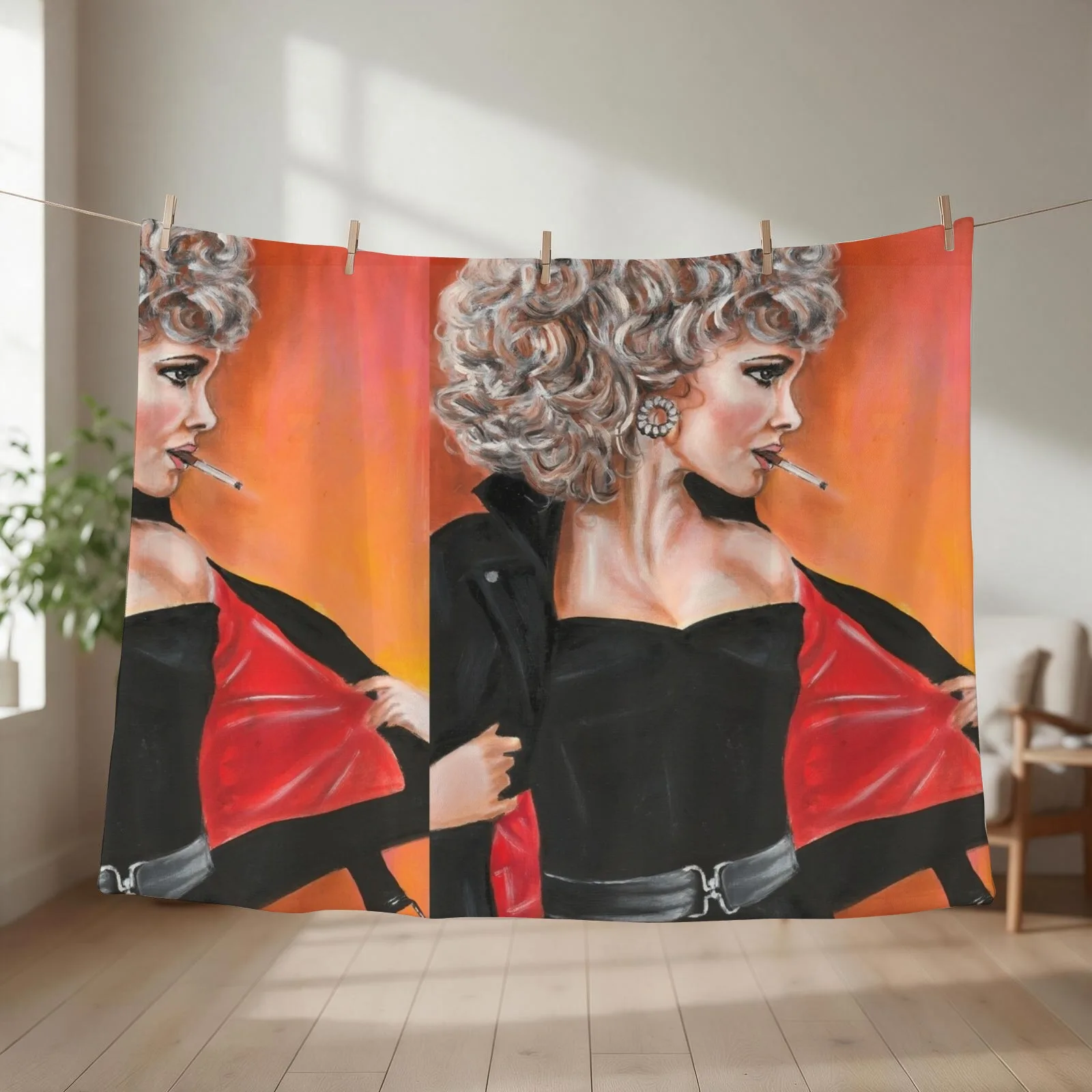 Sandy Throw Blanket couch cozy soft plush fuzzy picnic outdoor blanket