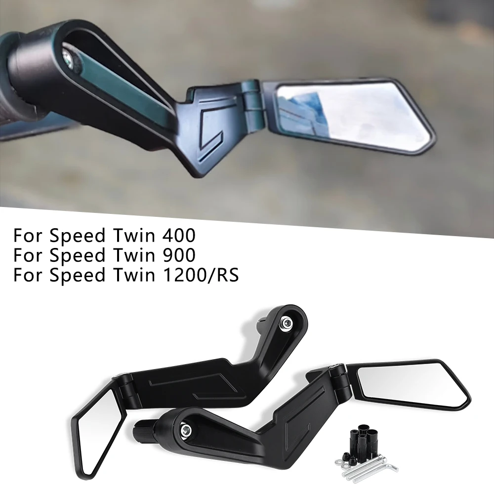 

For Speed ​​Twin 400 900 1200/RS Motorcycle Accessories Handlebar Rearview Mirror Foldable Rearview Mirror Side Mirror