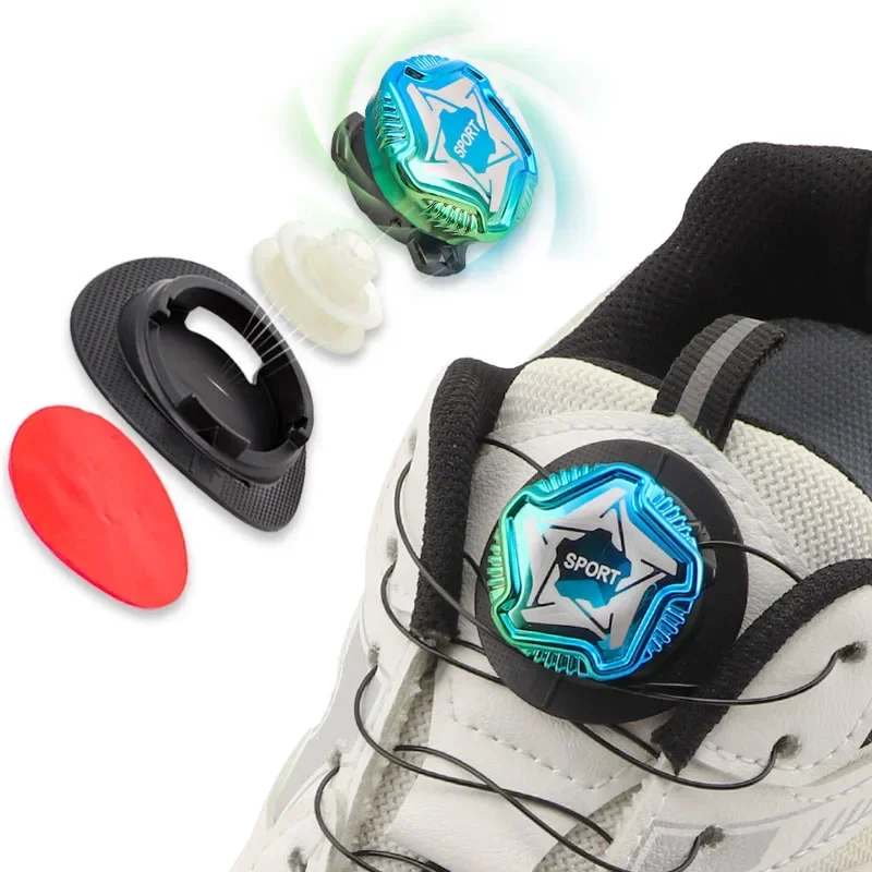 

Automatic Shoe Laces Sneakers Lazy No Tie Shoelaces Colourful Swivel Buckle Shoelace Without Ties Adult Kids Shoes Accessories