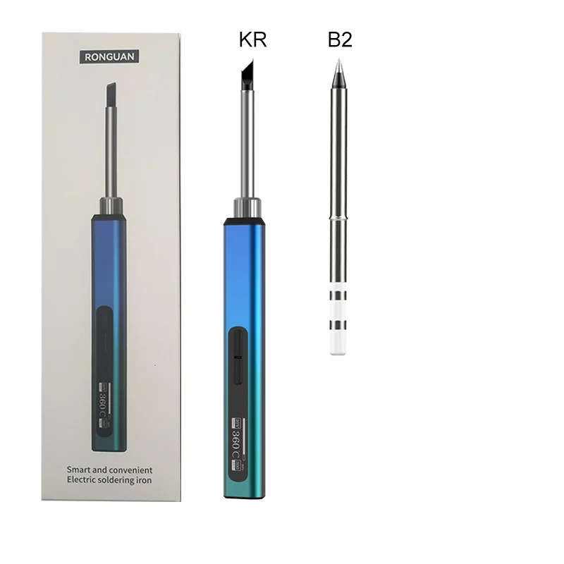 Saldatore portatile digitale a riscaldamento rapido RGS65, controllo della temperatura PID multiuso, mini saldatore intelligente da 65W