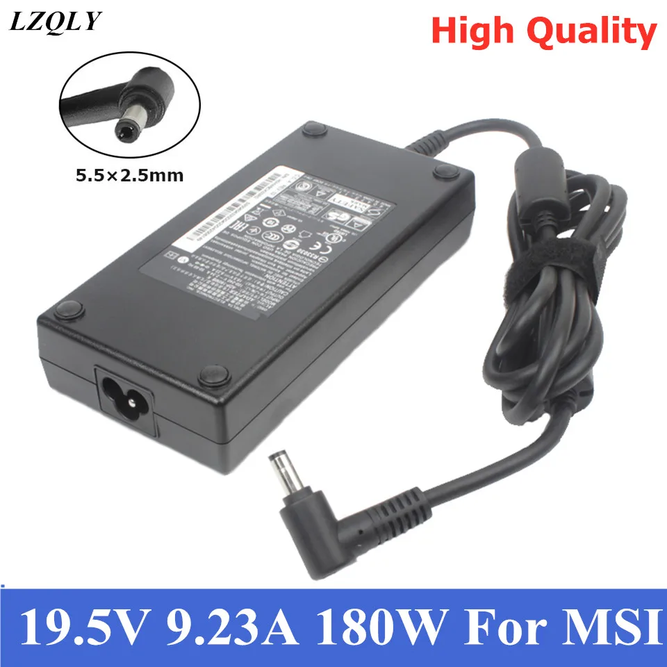 

180W 19.5V 9.23A 5.5*2.5mm Charger Laptop Adapter Power Supply for MSI GS65 GE72VR GS63VR WS63VR GS43VR GT60 GT70 ADP-180MB K