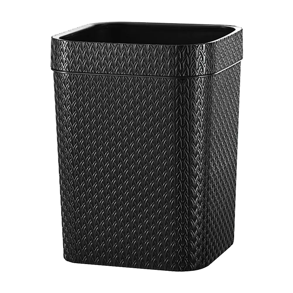 

Plastic Desktop Trash Can Waste Basket for Home Office Bathroom Utility Room Craft Kids Bedroom Closet Large Capacity Simple