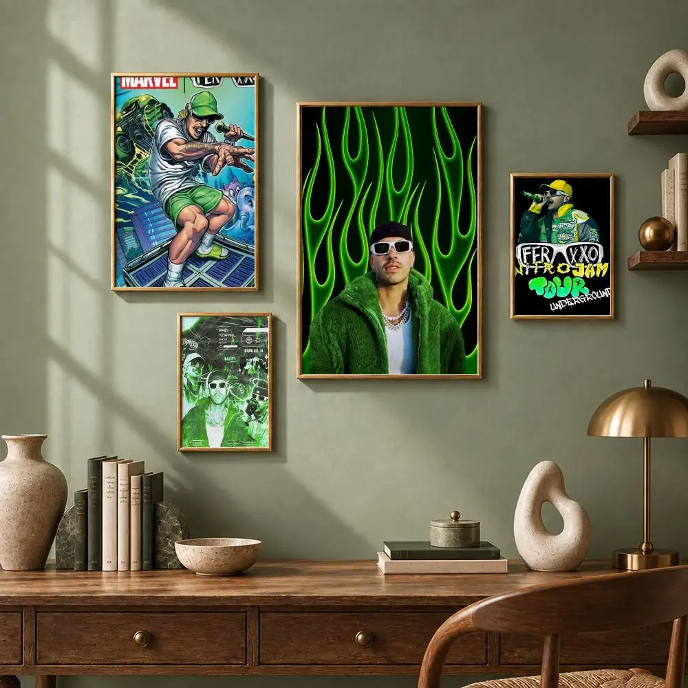 Trending Singer Feid Poster HD Self-Adhesive No Residue After Removal Ideal for All Kinds of Wall Decor