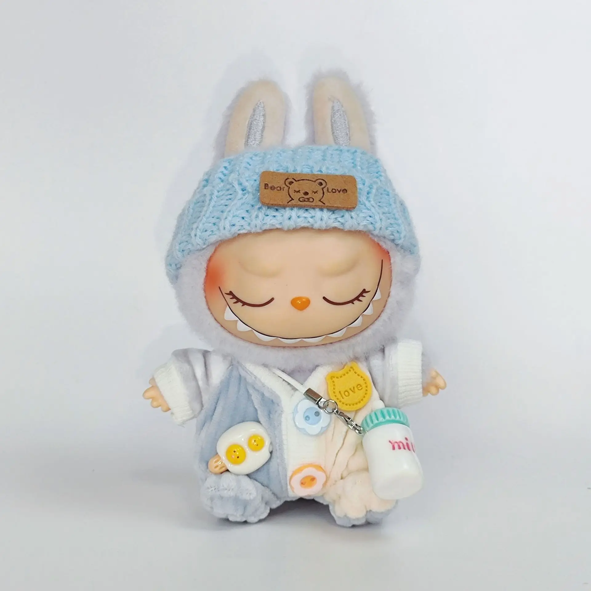 

Labubu Doll Clothes 1st and 2nd Generation Pendant Labubu Doll Clothes Vinyl Baby Outfit Set Cute EXO Girls Favorite