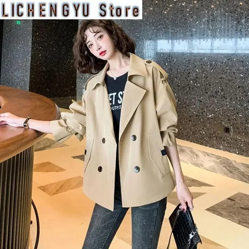 Spring Autumn Trench Coat Women Korean Temperament Short Female Trench Overcoat Casual Windbreaker Ladies Outerwear Tops