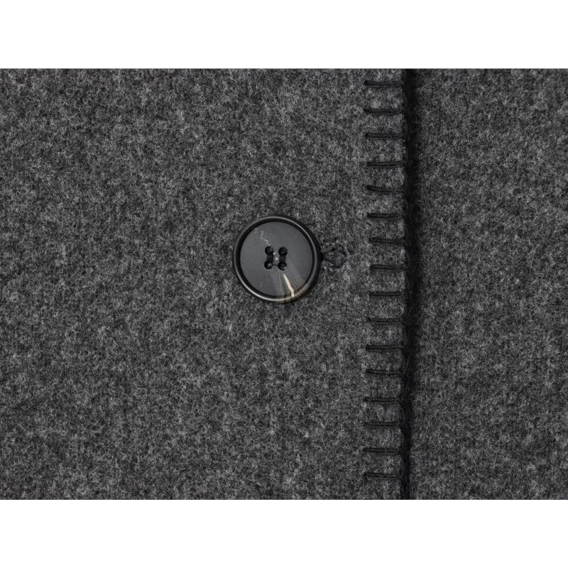 سترة صوف نسائية مع كتف عريض للخريف عتيقة برقبة عالية وأكمام طويلة معاطف للسيدات قطع علوية أنيقة كاجوال للسيدات #5