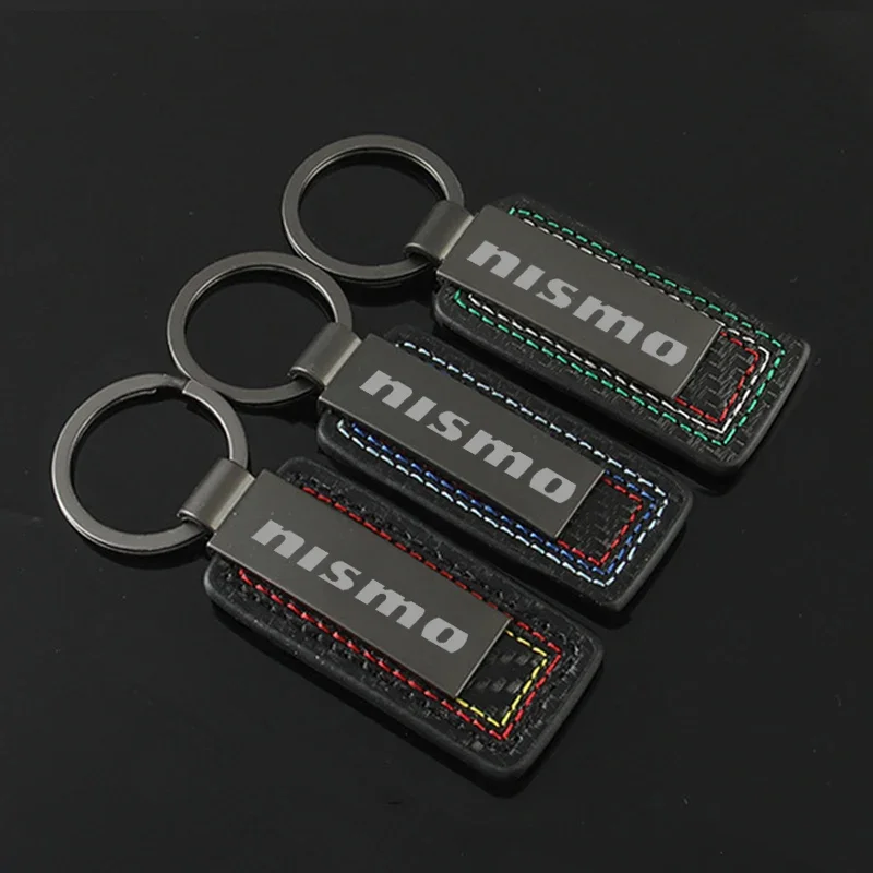 Alloy Car Keychain Keyring Styling for Nissan NISMO Logo Badge Key Chains Rings Buckle Emblem Pendant Gift Vehicle Accessories